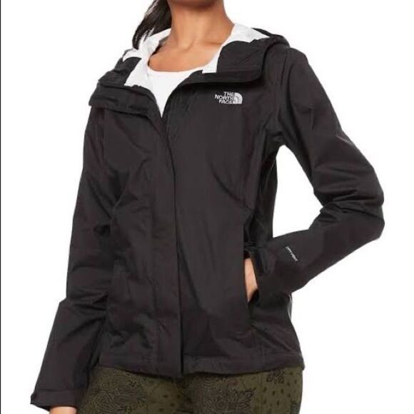 The North Face West Basin Waterproof Hyvent Hooded Jacket TNF Black M - Picture 2 of 16